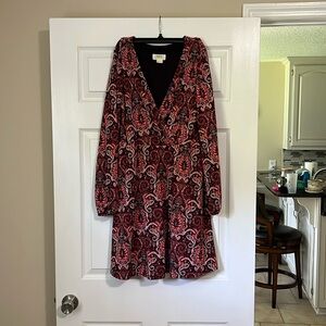 Maeve by Anthropologie Long Sleeve Dress Size Medium Elegant wrap top